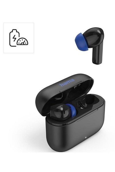 Hama Casti True Wireless Hama Passion Clear II, Bluetooth, Microfon, ANC (Negru)