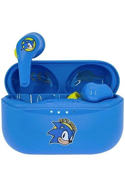 OTL Casti True Wireless OTL Sega Classic Sonic The Hedgehog, Microfon, Bluetooth 5.0 (Albastru)