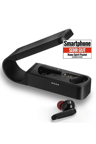 Hama Casti True Wireless Hama Spirit Pocket, Bluetooth, Microfon (Negru)