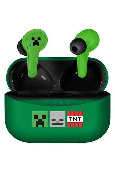 OTL Casti True Wireless OTL Technologies MINECRAFT ICONS, Bluetooth 5.3, Microfon (Verde)