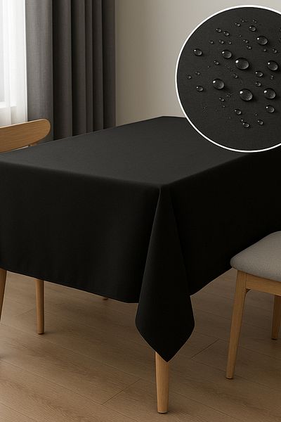 KAMİZ Duck Fabric Table Cloth - Water and Stain Repellent |   Durable, Modern Design