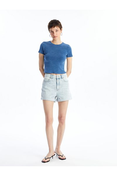 LC Waikiki Standard Fit Women's Jean Shorts