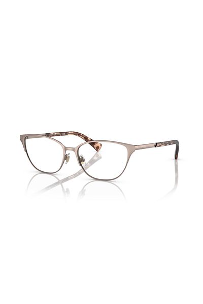 Ralph Woman Cat Eye Eyeglasses- Ra 6055 - Lense Size:54mm - Semi Shiny Rose Gold