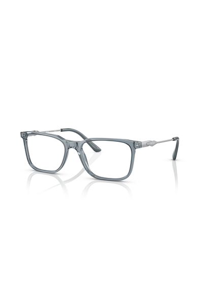 Prada Man Rectangle Eyeglasses- Pr 05zv - Lense Size:55mm - Crystal Graphite