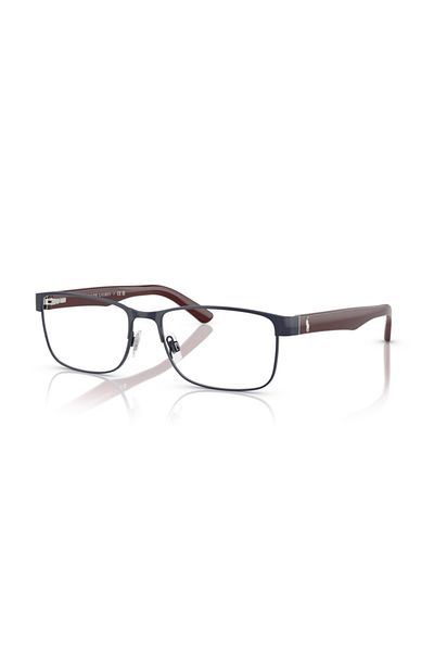 Polo Ralph Lauren Man Rectangular Eyeglasses- Ph 1157 - Lense Size:57mm - Shiny Navy Blue