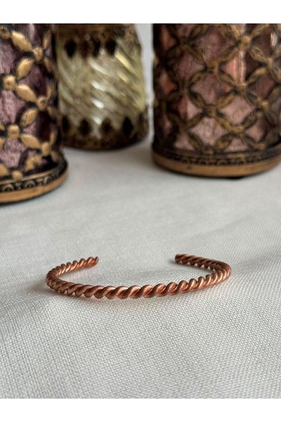 Kehribar Sarayı Pure Raw 100% Copper Full Twist Bracelet