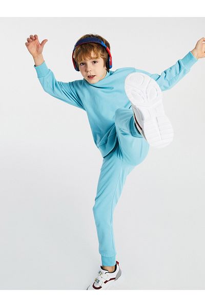 LC Waikiki Basic Boy's Jogger Sweatpants με ελαστική μέση