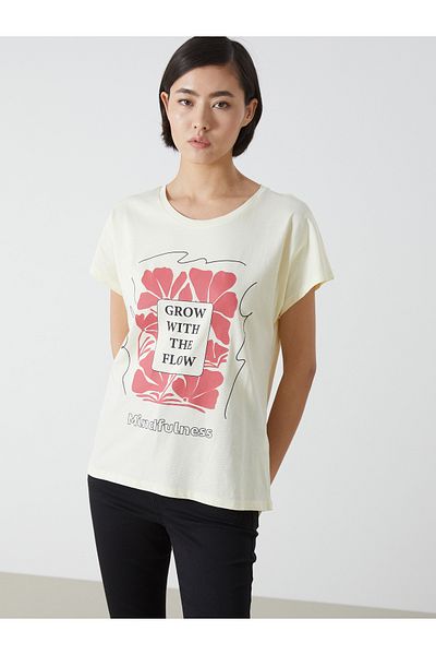LC Waikiki Crew Neck Printed Women's T-Shirt