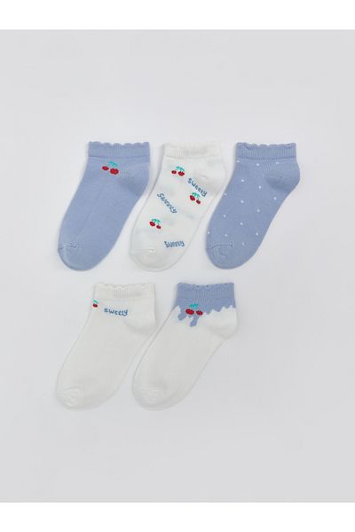LC Waikiki Girl's Booties Socks Pack of 5