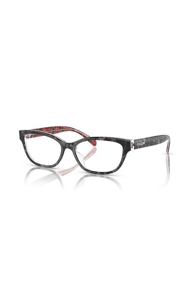 Coach Woman Pillow Eyeglasses- Hc 6250u - Lense Size:51mm - Black Tortoise / Pink Floral