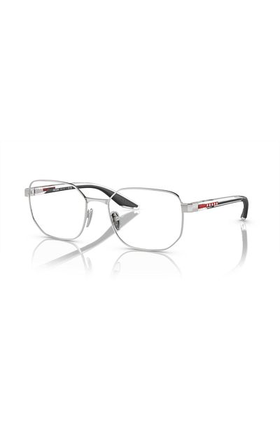 Prada Linea Rossa Man Irregular Eyeglasses- Ps 50qv - Lense Size:55mm - Silver