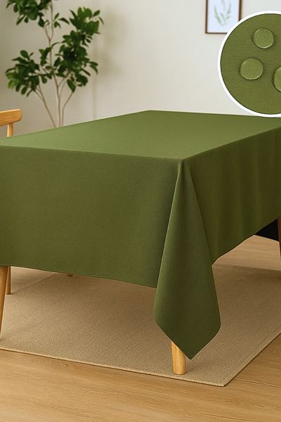KAMİZ Duck Fabric Table Cloth - Water and Stain Repellent |   Durable, Modern Design
