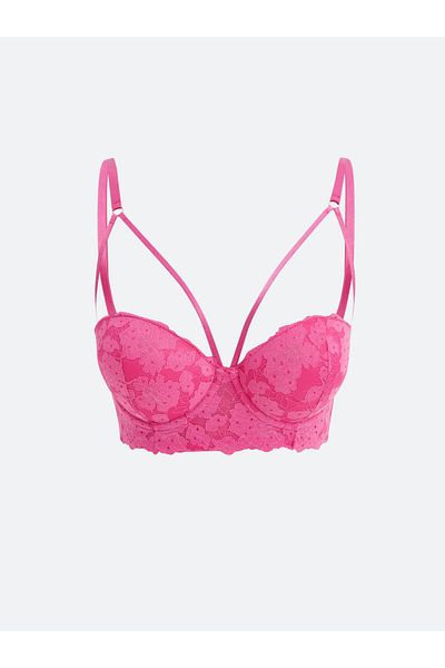 LC Waikiki Sutien fără bretele cu jumătate de căptușeală din dantelă