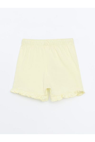 LC Waikiki Elastic Waist Basic Girl's Shorts