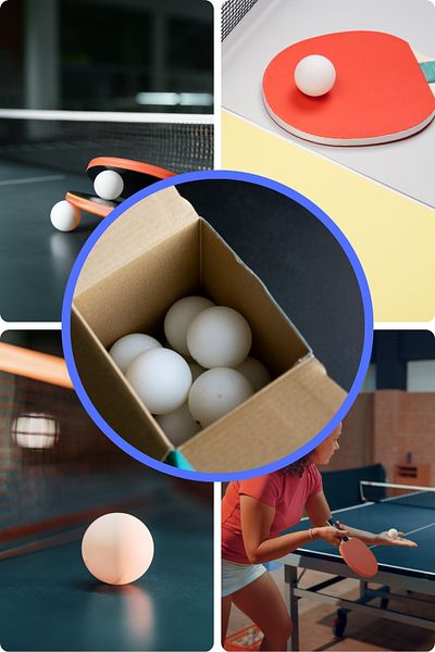 Raftantopla Ping Pong Balls Set of 5 – Durable, Standard Size – Table Tennis Balls
