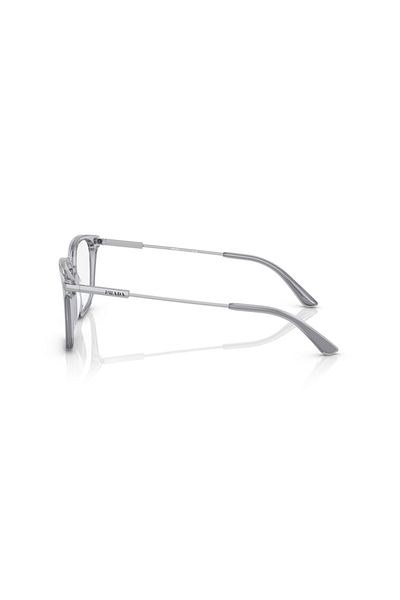Prada Man Pillow Eyeglasses- Pr 04zv - Lense Size:52mm - Grey Crystal
