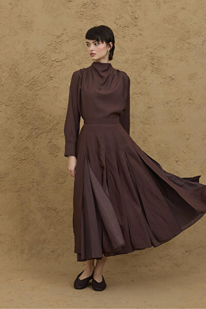 Fahhar Multi-Piece Skirt Brown