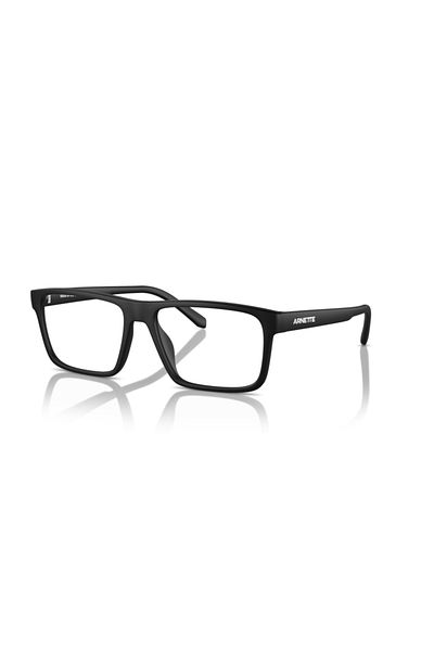 ARNETTE Man Square Eyeglasses- An 7251u - Lense Size:53mm - Matte Black