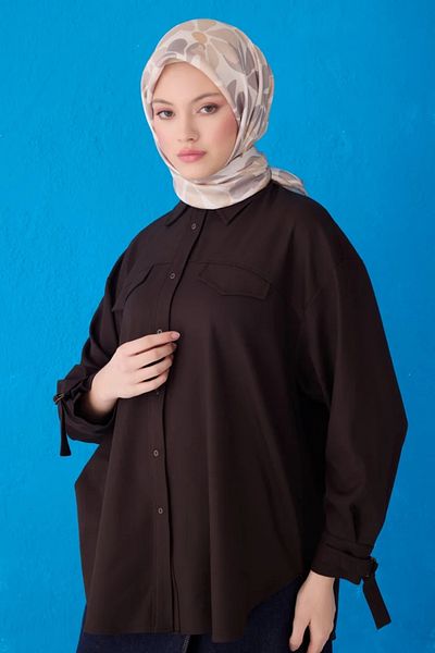 Belli Twill μεταξωτό φουλάρι 4116D με λουλουδάτο σχέδιο κρέμα-μπεζ-34