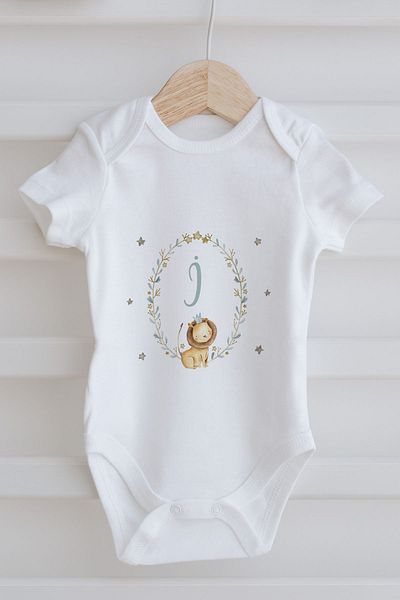 Tuğba Kuğu 3-Piece Baby Body - Little Lion Series - Letter I