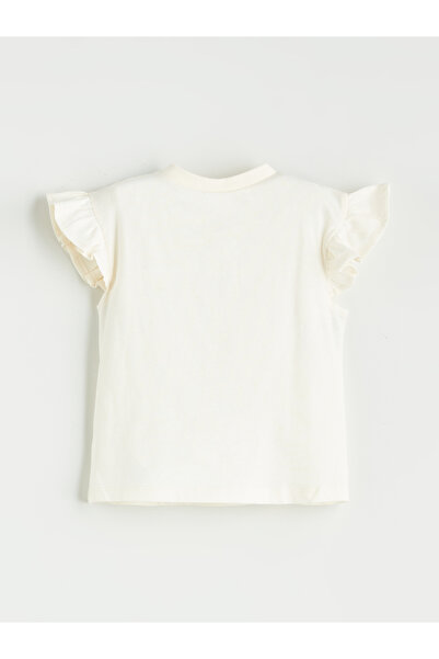 LC Waikiki Kurzarm-T-Shirt und Shorts für Mädchen mit Rundhalsausschnitt und Kuromi-Aufdruck