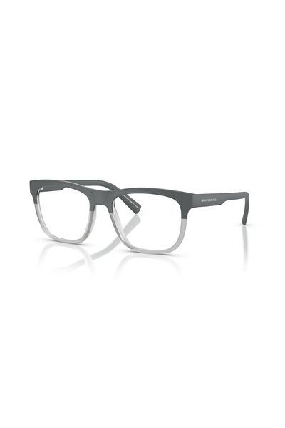 Armani Exchange Man Square Eyeglasses- Ax 3050 - Lense Size:53mm - Matte Grey/transp Grey