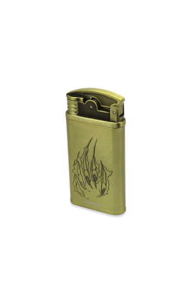 Tesbihane Kişiye Özel İsim Yazılı Aslan Figürlü Eskitme Renk Manyetorlu Çakmak