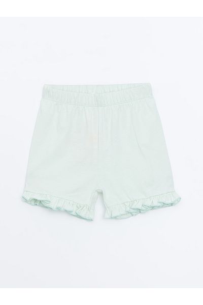 LC Waikiki Elastic Waist Basic Girl's Shorts