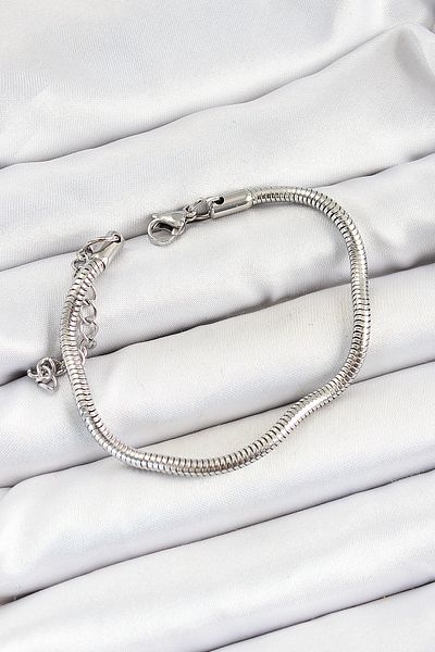callerrons accessories Silver Color Thick Snake Chain Men's Bracelet - Ebj250620W35762