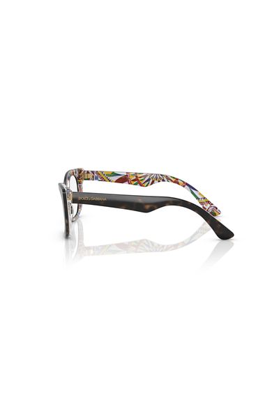 Dolce&Gabbana Dolce & Gabbana Kids Woman Cat Eye Eyeglasses- Dg 3357 - Lense Size:47mm - Havana On White Barrow