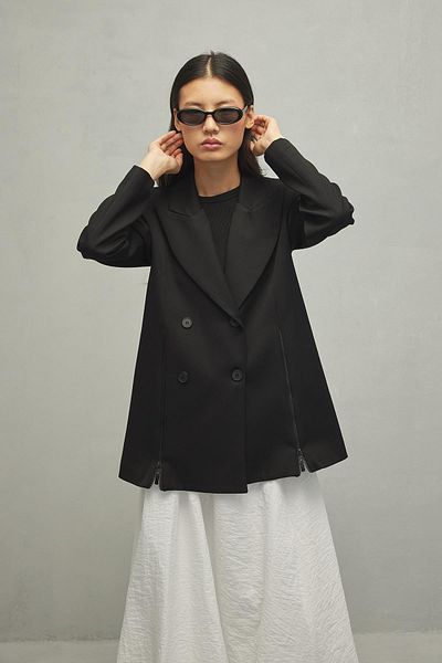Fahhar Zippered Jacket Black
