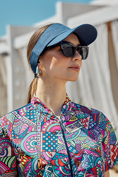 Remsa Mayo Adjustable Visor Tennis Golfer Hat Sunscreen Visor Rş-109 Indigo