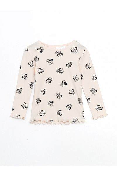 LC Waikiki Pyjama-Set für Babys mit Rundhalsausschnitt und Minnie Mouse-Aufdruck