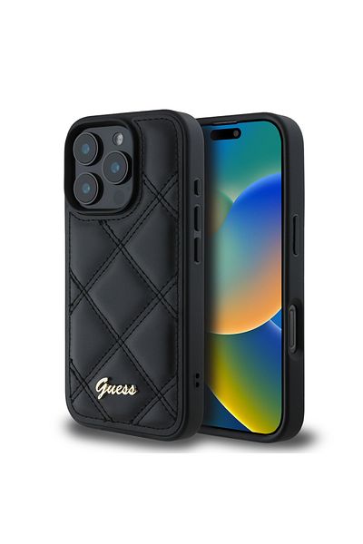 Guess Husa pentru iPhone 16 Pro Max Quilted Metal Logo, Guess