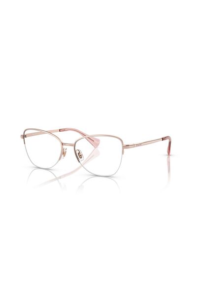 Ralph Woman Irregular Eyeglasses- Ra 6061 - Lense Size:53mm - Shiny Rose Gold