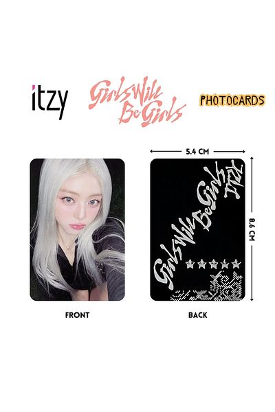 Kpop Dünyasi Itzy'' Girls Will Be Girls'' Box Version. Photocards