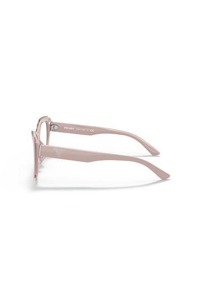 Prada Woman Pillow Eyeglasses- Pr 01yv - Lense Size:53mm - Pink Alabaster