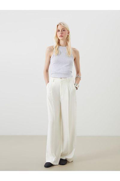 LC Waikiki Modal Blended Women's Trousers with Elastic Waist