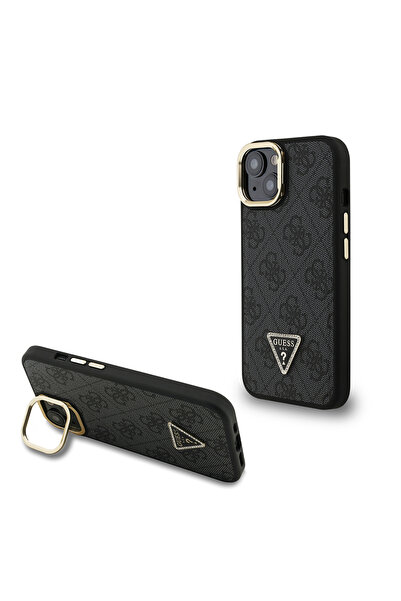 Guess حافظة متوافقة مع هاتف iPhone 15، حافظة من جلد البولي يوريثان مرخصة من G...