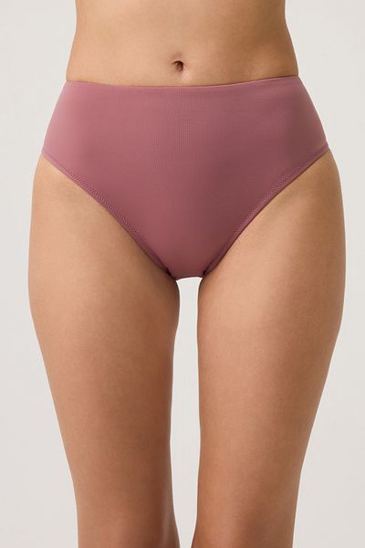 Los Ojos Partea de jos sportivă pentru bikini cu talie înaltă burgundă