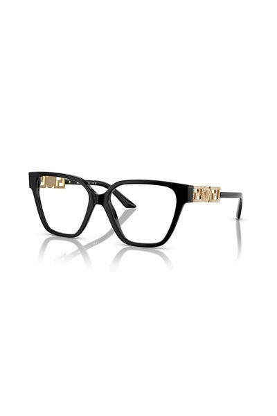 Versace Woman Irregular Eyeglasses- Ve 3358b - Lense Size:52mm - Black