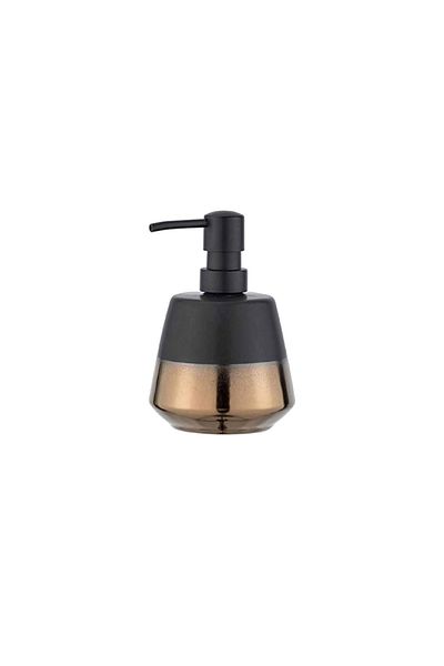 Wenko Brandol Liquid Soap Dispenser Black and Copper 450ml