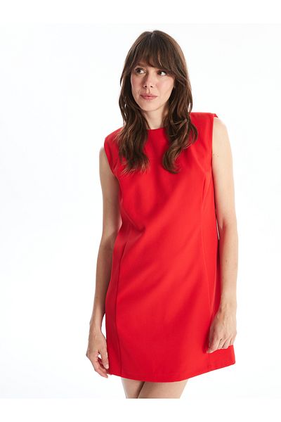 LC Waikiki Women's Crew Neck Straight Dress