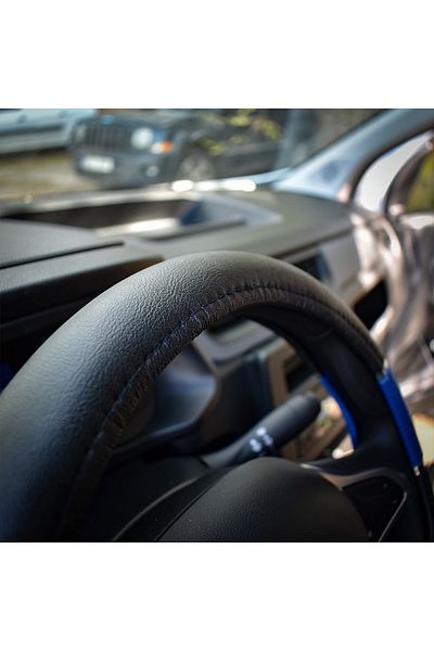 Umbrella Luxury Steering Wheel Cover Blue 37-39 Cm
