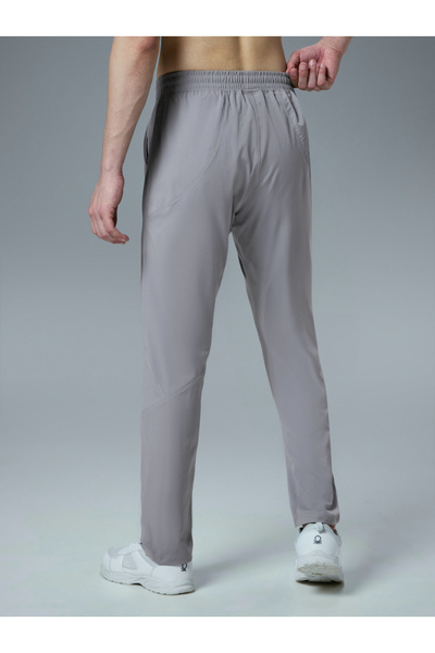 Technosport By Styli Solid Mid Rise Stretch Trackpants