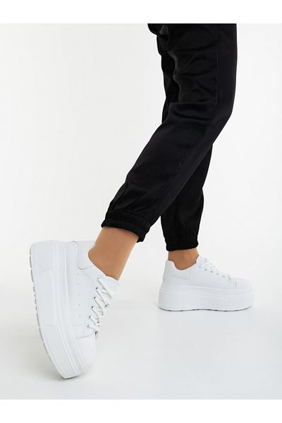 Kalapod Women's white sports shoes made of eco-leather Medona