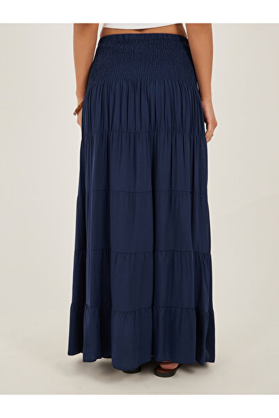 Styli Smocked Tiered A-Line Maxi Dress