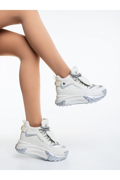 Kalapod Women's white sports shoes made of eco-leather Esarai