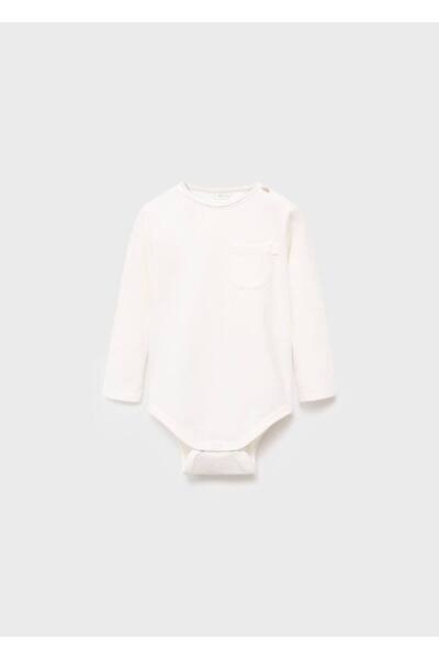 MANGO Baby Pamuklu cepli body
