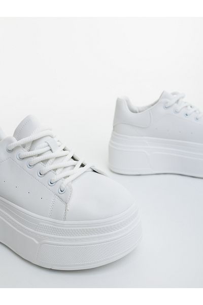 Kalapod Women's white sports shoes made of eco-leather Medona
